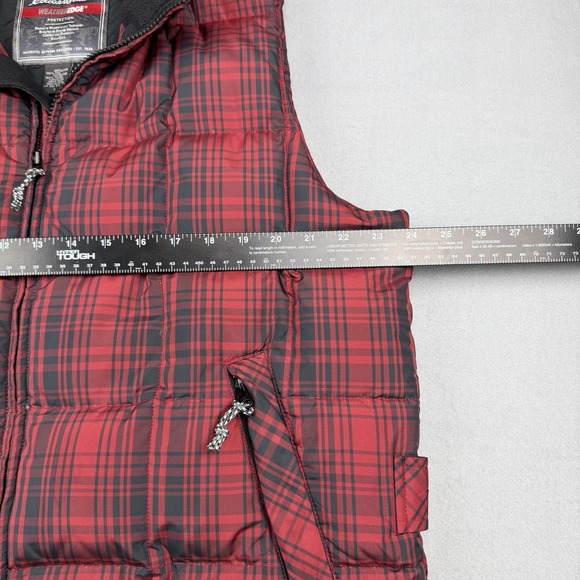 Eddie Bauer WeatherEdge Plaid Puffer Vest Mens Large Goose Down - Picture 5 of 12